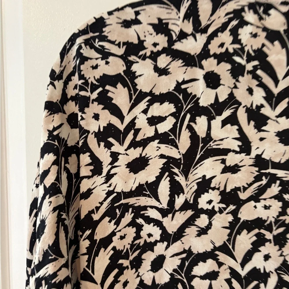 Saltwater LUXE BANKS KIMONO 100% Soft Summer 3/4 Sleeve in Black & White S